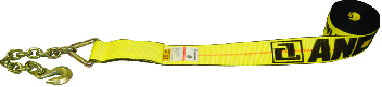 3" x 27' Winch Strap with Chain Anchor