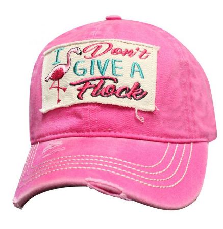 I Don't Give A Flock Raspberry Pink Cap