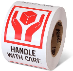 Handle With Care 6" x 4" Handling Label