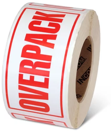 OVERPACK 3" x 6" Handling Label 500ct Roll