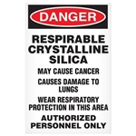 Abatement Temporary Sign, Respirable Crystalline Silica