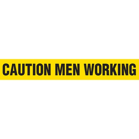 Barricade Tape, Caution Men Working, Contractor Grade