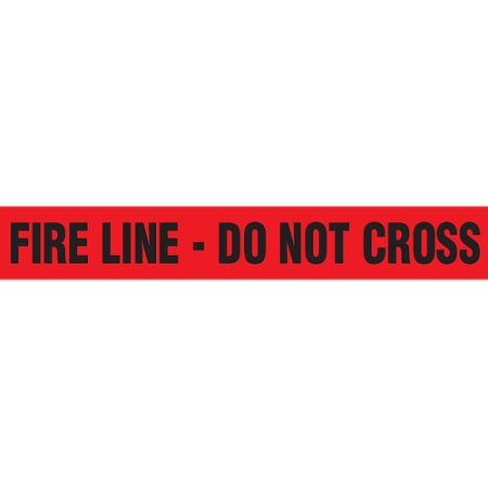 Barricade Tape, Fire Line Do Not Cross, Contractor Grade