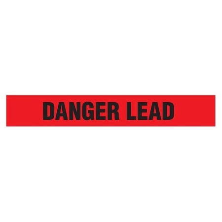 Barricade Tape, Danger Lead, Contractor Grade