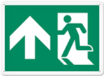 Fire Safety Sign Picto Exit Up