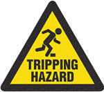 Floor Safety Message Sign Tripping Hazard