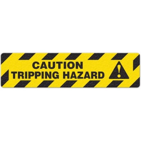 Floor Safety Message Sign Caution Tripping Hazard 6pk