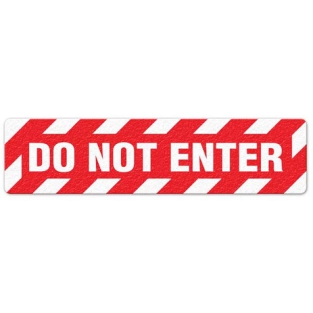 Floor Safety Message Sign Do Not Enter 6pk