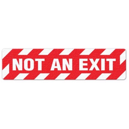 Floor Safety Message Sign No An Exit 6pk