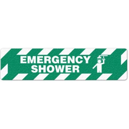 Floor Safety Message Sign Emergency Shower 6pk