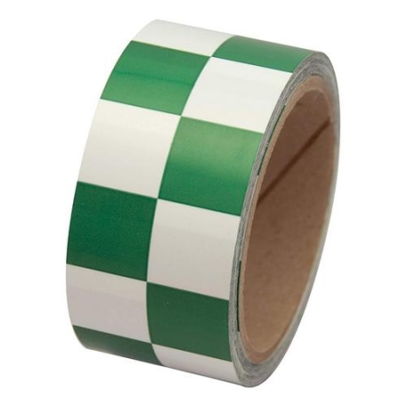 Laminated Checkerboard Tape Green White 2" x 54'
