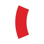 Floor Marking Curve Shape Red 2-1/2" x 6" 25ct