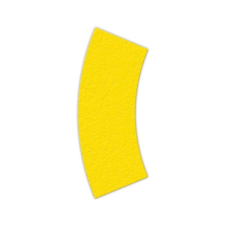 Floor Marking Curve Shape Yellow 2-1/2" x 6" 25ct
