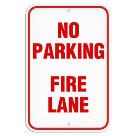 Parking Lot Sign No Parking Fire-Lane