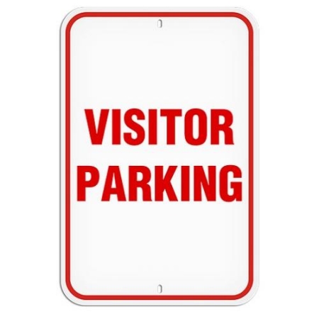Parking Lot Sign Visitor Parking
