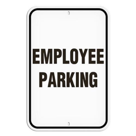 Parking Lot Sign Employee Parking