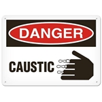 OSHA Safety Sign Caustic