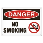 OSHA Safety Sign Danger No Smoking