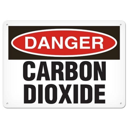 OSHA Safety Sign Danger Carbon Dioxide