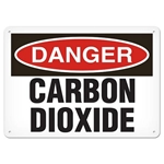OSHA Safety Sign Danger Carbon Dioxide