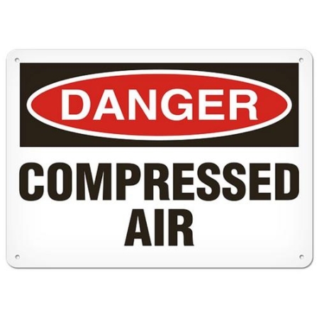 OSHA Safety Sign Danger Compressed Air