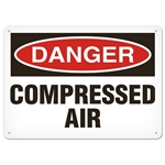 OSHA Safety Sign Danger Compressed Air