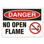 OSHA Safety Sign Danger No Open Flame