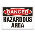OSHA Safety Sign Danger Hazardous Area