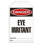Safety Tag Danger Eye Irritant