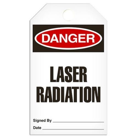 Safety Tag Danger Laser Radiation
