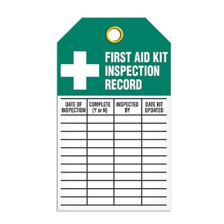 Safety Inspection Tag First Aid