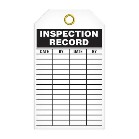 Safety Inspection Tag Record