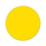 TuffMark Circle Shaped Floor Marking Yellow 6" x 6" 20ct