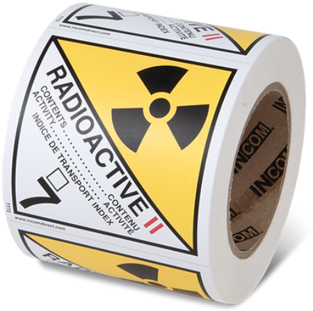 4" x 4" Radioactive II Labels