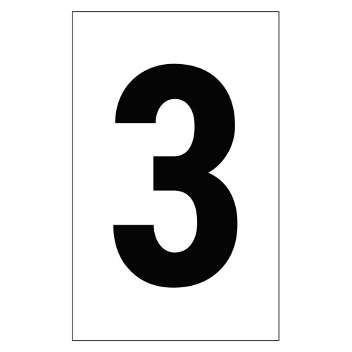 Individual 2" Number 3 - Three