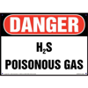 Danger, H2S Poisonous Gas Sign