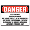 Danger, Ethylene Oxide, Authorized Personnel Only Sign