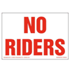 No Riders Decal