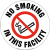 No Smoking In This Facility Sign with Icon