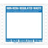 Non-RCRA Regulated Waste Label Blank Open Box PinFeed Paper