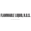 Bulk Tank Marking, Flammable Liquid, NOS Vinyl Decal