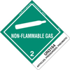 Non-Flammable Gas Label, UN 3164 Articles, Pressurized, Pneumatic