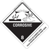Personalized Corrosive Label Shipping Name Vinyl w Standard Tab