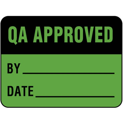 QA Approved Label
