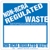 Non RCRA Regulated Waste Label - Blank Half Open Box - Vinyl
