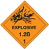 4" x 4" Explosive 1.2B - 1 Shipping Labels