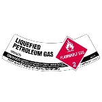 UN 1075 Petroleum Gases Liquid Shoulder Label