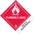 Flammable Liquid Label UN1090 Acetone Paper Standard Tab