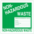 6 x 6" "Non-Hazardous Waste" Labels