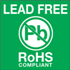 2" x 2" Lead Free RoHs Compliant Labels 500ct Roll